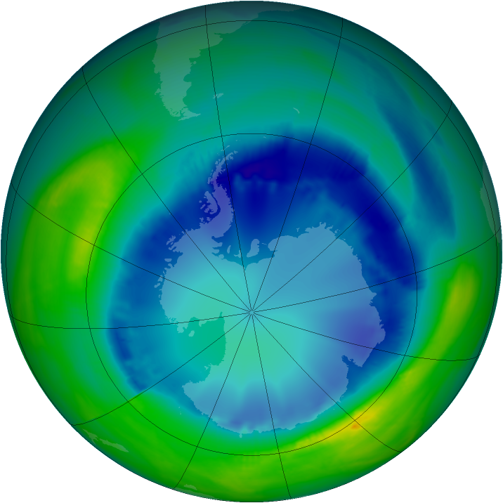 Ozone Map 2007-08-17